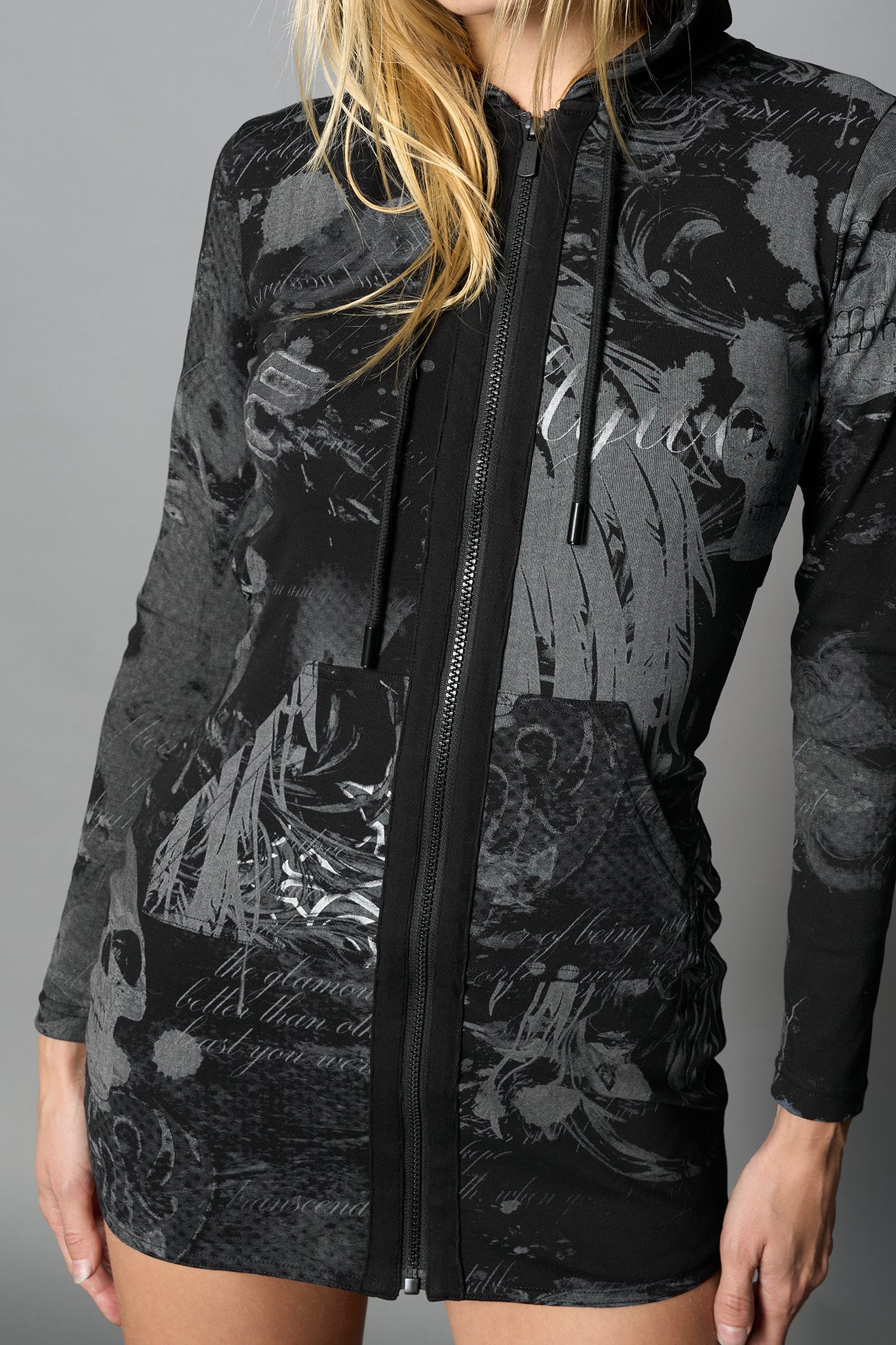 Totally Hooded Mini Dress - Image 9