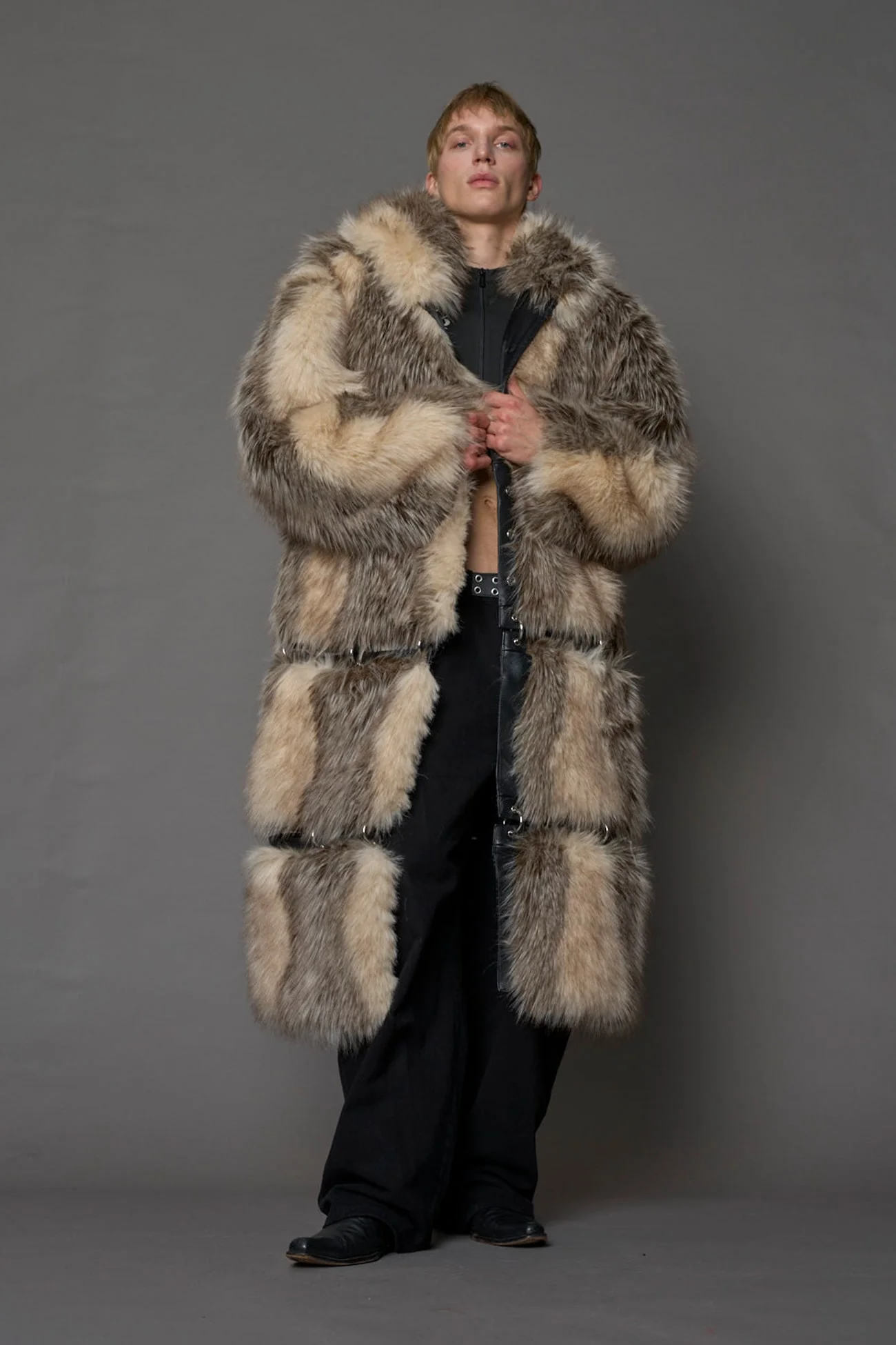 Vip Detachable Faux Fur Coat - Image 20