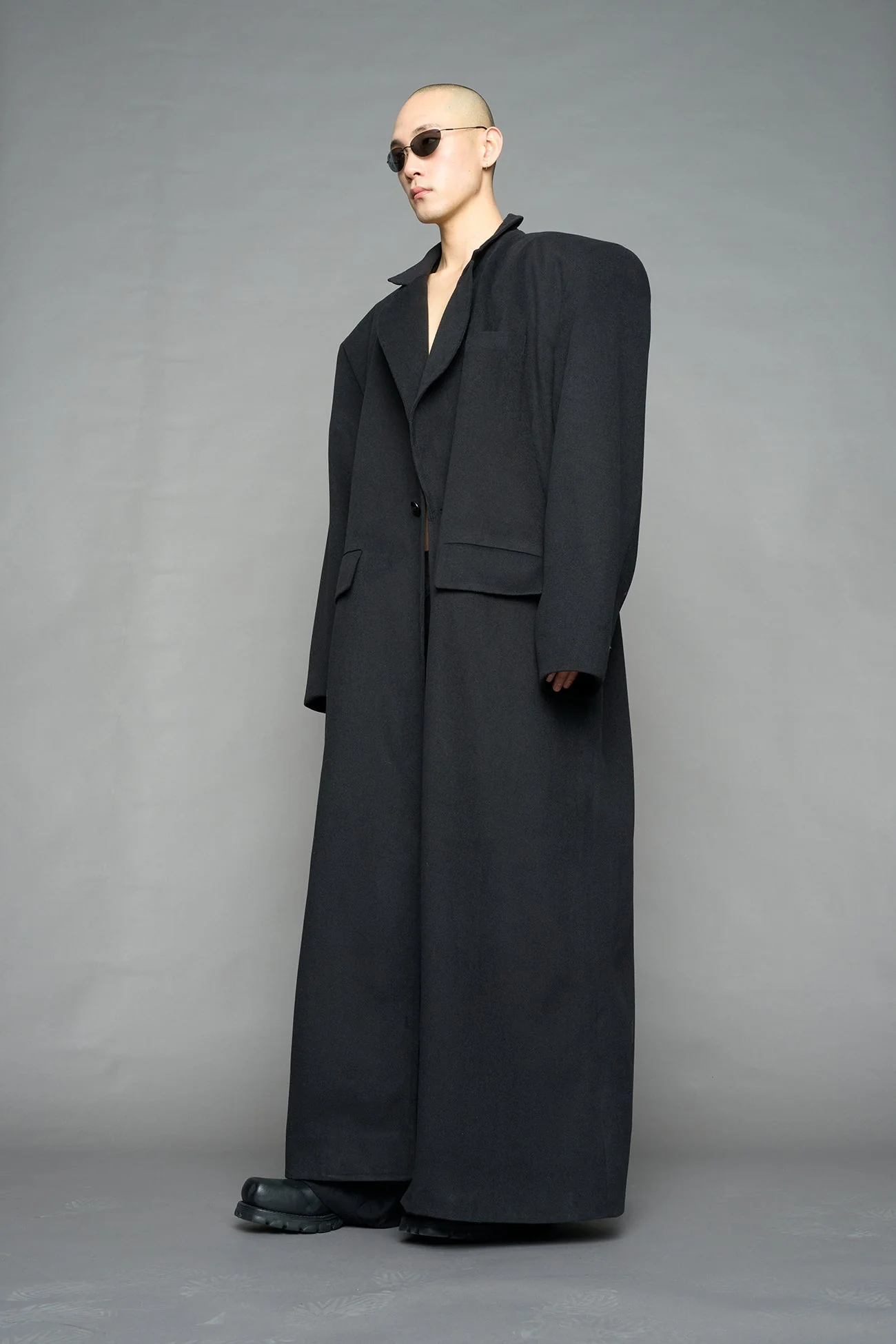 Wool Elongated Blazer Coat - Image 8