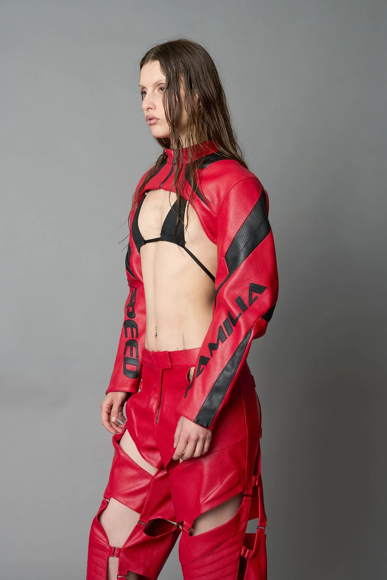 XTC Leather Choker Jacket - Image 13