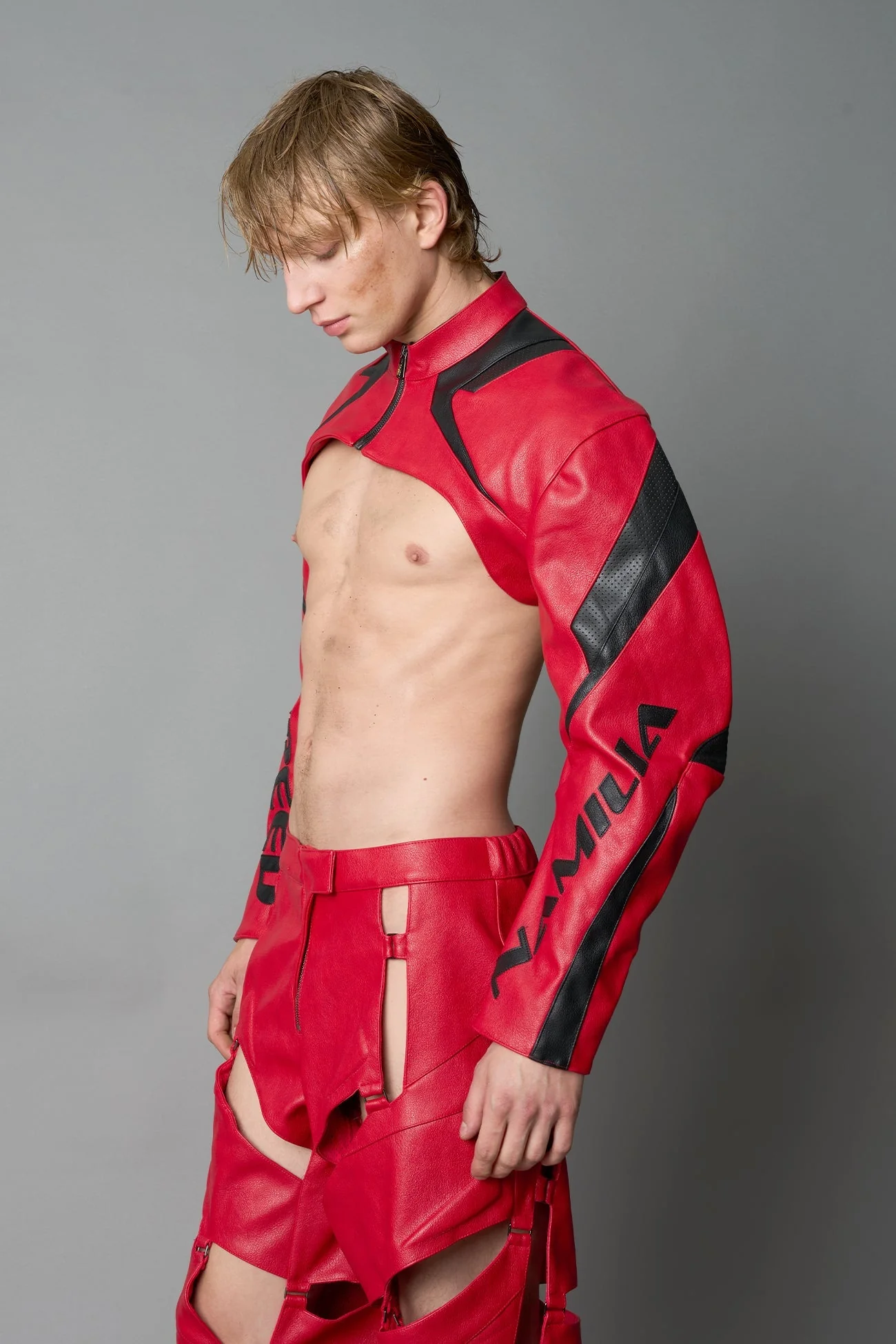 XTC Leather Choker Jacket - Image 19