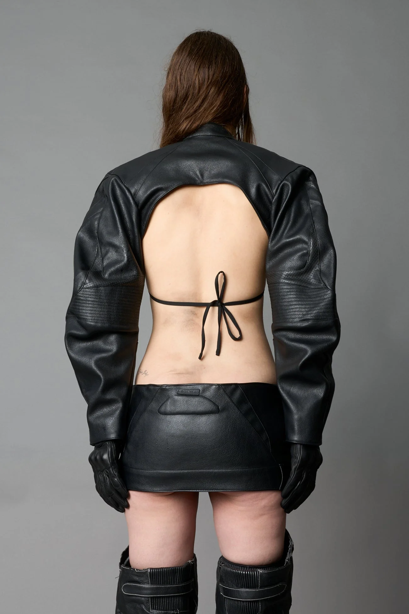 XTC Leather Choker Jacket - Image 5