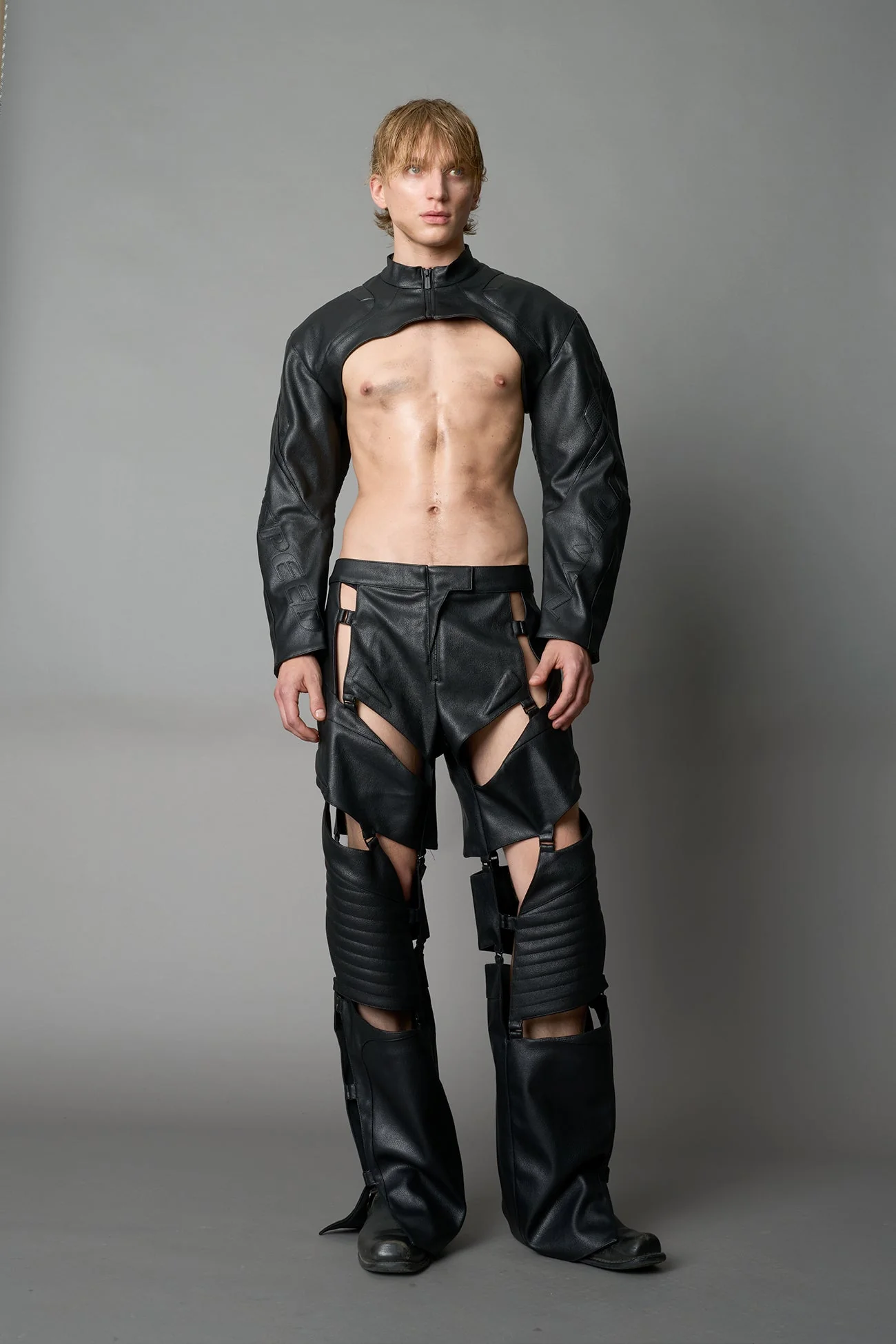 XTC Leather Choker Jacket - Image 7